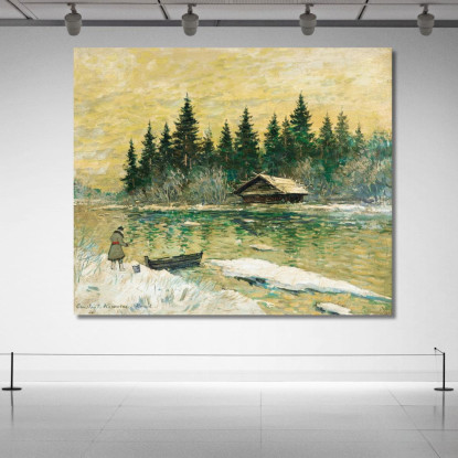 Il Pescatore Konstantin Alexeevich Korovin kak12 quadro stampato su tela