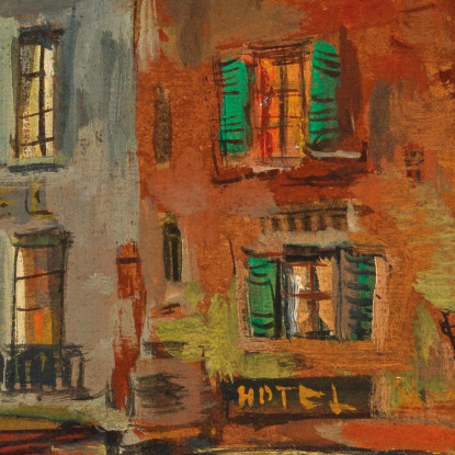 Parigi Notturna Konstantin Alexeevich Korovin kak15 quadro stampato su tela