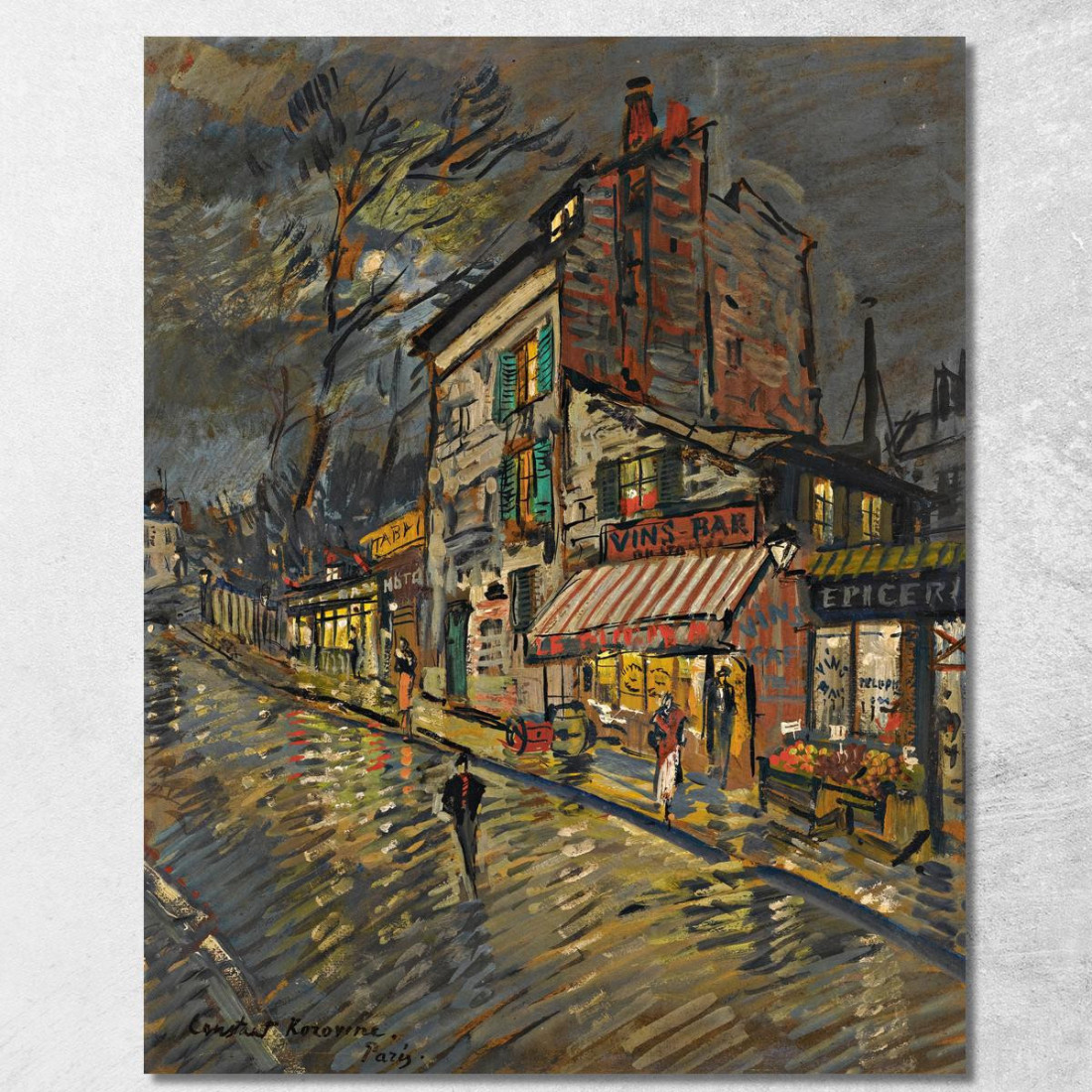 Parigi Di Notte 2 Konstantin Alexeevich Korovin kak16 quadro stampato su tela Parigi Di Notte 2 Konstantin Alexeevich Korovin kak16 quadro stampato su tela