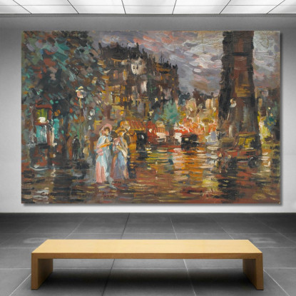 Parigi Konstantin Alexeevich Korovin kak20 quadro stampato su tela