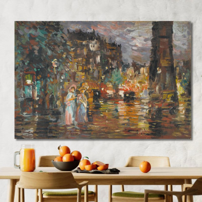 Parigi Konstantin Alexeevich Korovin kak20 quadro stampato su tela