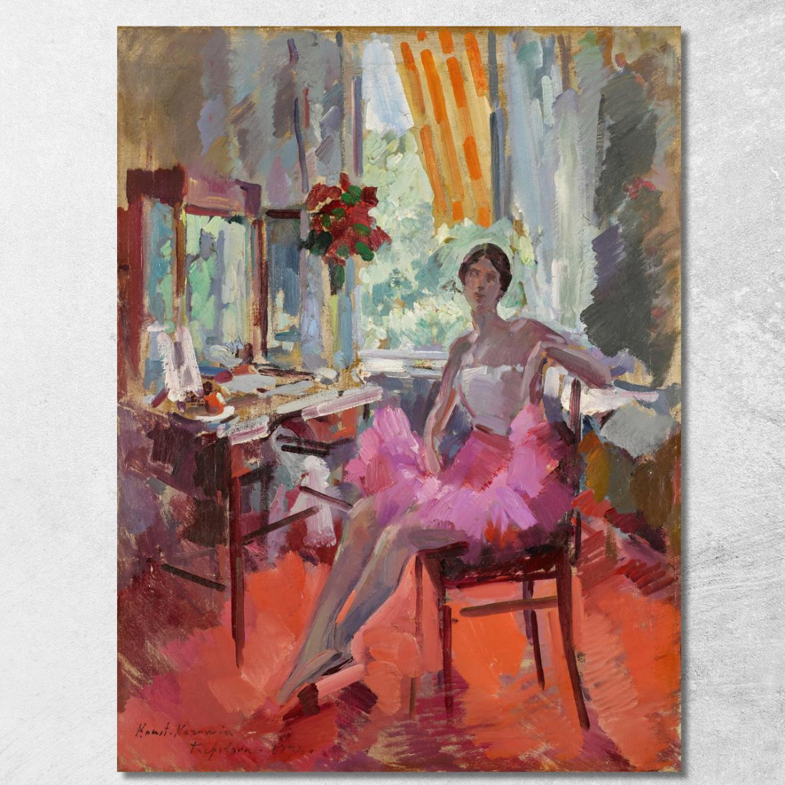 Ritratto Della Ballerina Vera Trefilova Konstantin Alexeevich Korovin kak22 quadro stampato su tela Ritratto Della Ballerina Vera Trefilova Konstantin Alexeevich Korovin kak22 quadro stampato su tela