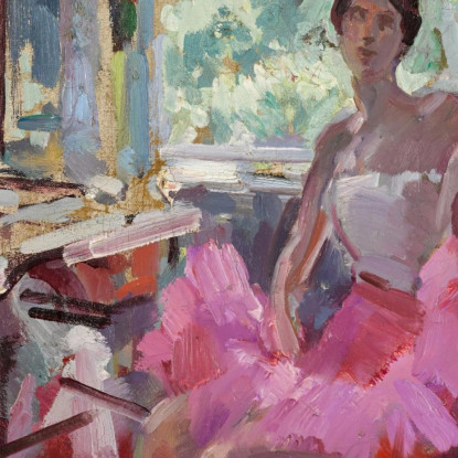 Ritratto Della Ballerina Vera Trefilova Konstantin Alexeevich Korovin kak22 quadro stampato su tela