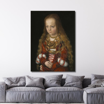 Una Principessa Di Sassonia Lucas Cranach the Elder lce2 quadro stampato su tela