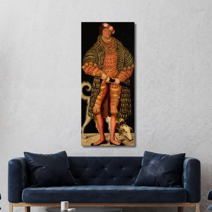 Duca Enrico Il Pio Lucas Cranach the Elder lce17 quadro stampato su tela