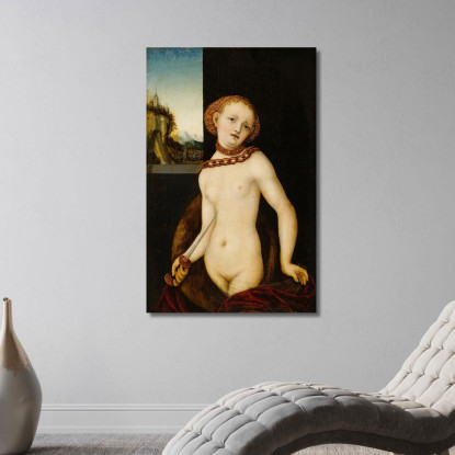 Lucrezia 3 Lucas Cranach the Elder lce25 quadro stampato su tela