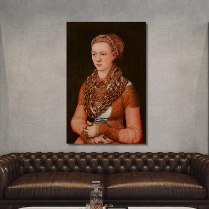 Ritratto Di Anna Buchner Nata Lindacker Lucas Cranach the Elder lce46 quadro stampato su tela