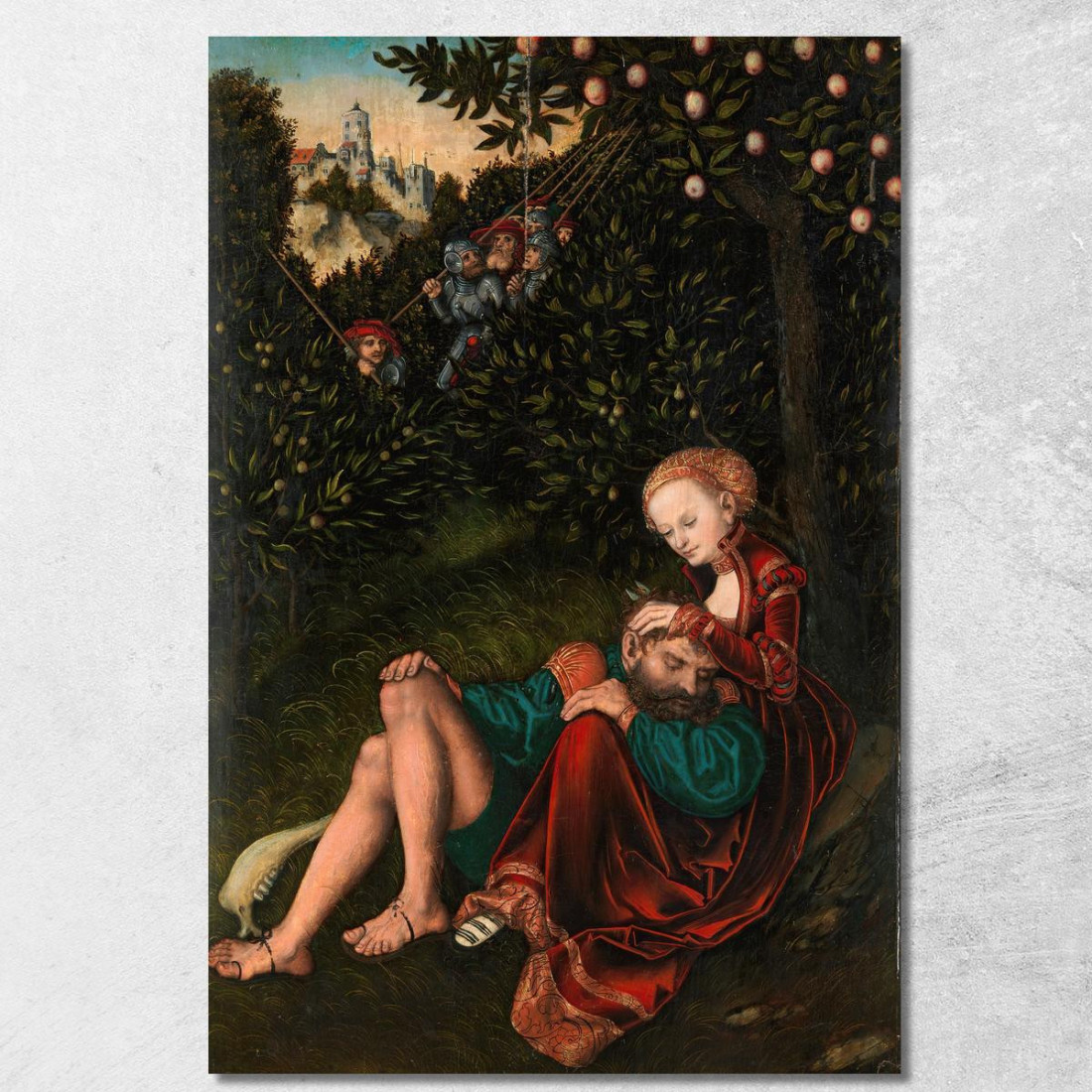 Sansone E Dalila Lucas Cranach the Elder lce59 quadro stampato su tela Sansone E Dalila Lucas Cranach the Elder lce59 quadro stampato su tela