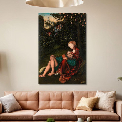 Sansone E Dalila Lucas Cranach the Elder lce59 quadro stampato su tela