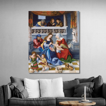 La Parentela Sacra Lucas Cranach the Elder lce70 quadro stampato su tela