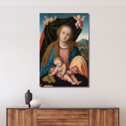 Vergine Con Il Bambino Lucas Cranach the Elder lce96 quadro stampato su tela