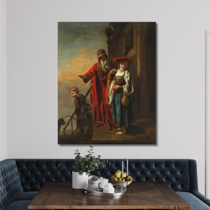 Abramo Che Scaccia Agar E Ismaele Nicolaes Maes nma2 quadro stampato su tela