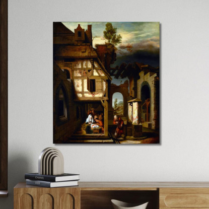 Adorazione Dei Pastori Nicolaes Maes nma3 quadro stampato su tela