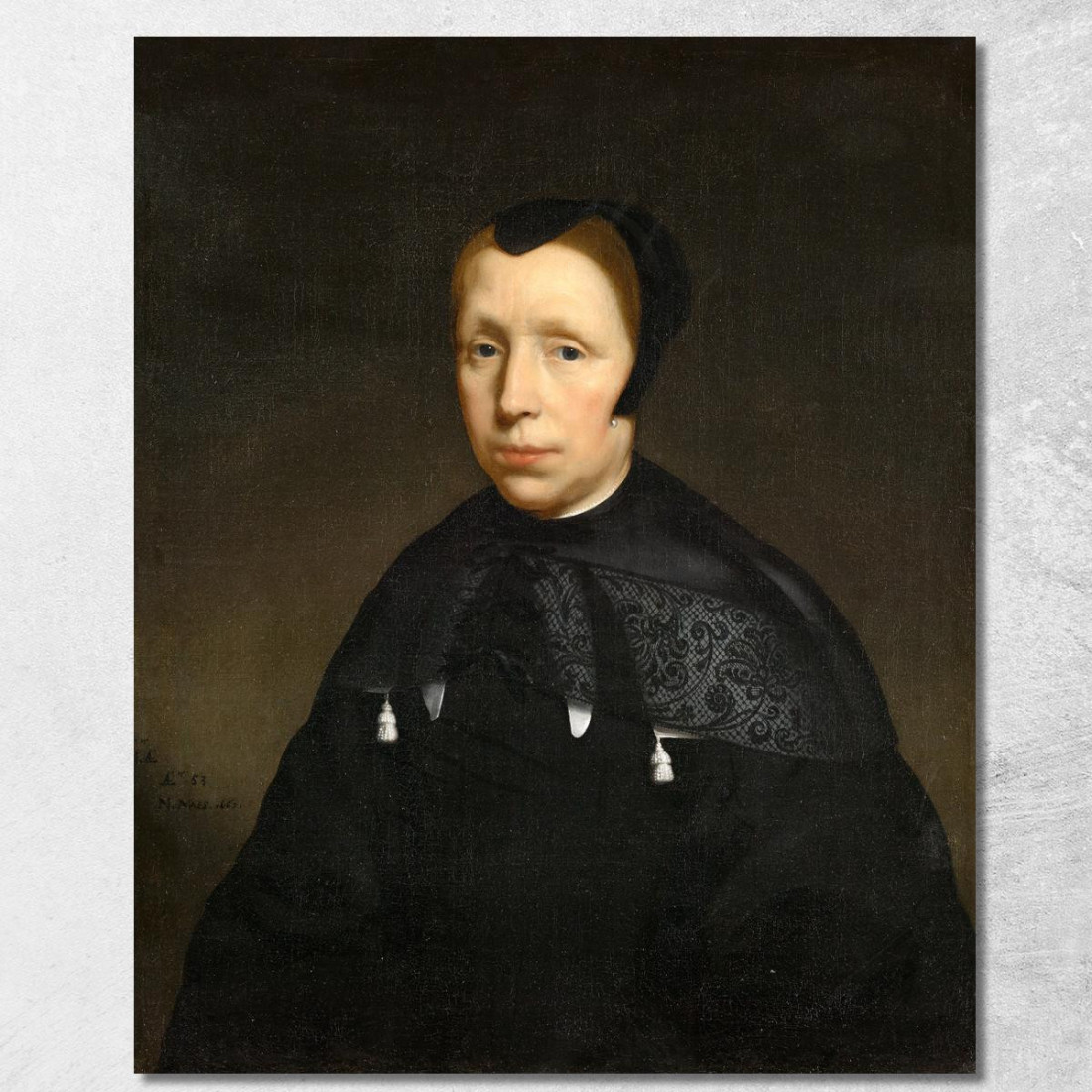 Ritratto Di Una Vedova Nicolaes Maes nma22 quadro stampato su tela Ritratto Di Una Vedova Nicolaes Maes nma22 quadro stampato su tela