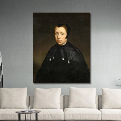 Ritratto Di Una Vedova Nicolaes Maes nma22 quadro stampato su tela