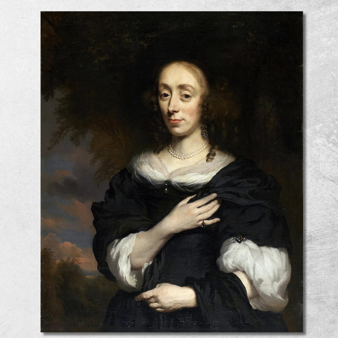 Ritratto Di Una Donna Con Indosso Un Abito Nero Nicolaes Maes nma25 quadro stampato su tela Ritratto Di Una Donna Con Indosso Un Abito Nero Nicolaes Maes nma25 quadro stampato su tela