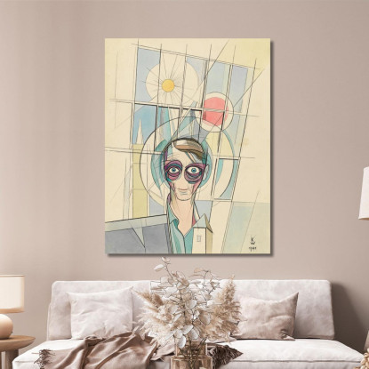 Autoritratto Di Euforia Karl Wiener kwn171 quadro stampato su tela