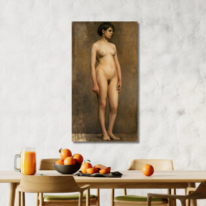 Modella Femminile Nuda Pekka Halonen phl15 quadro stampato su tela