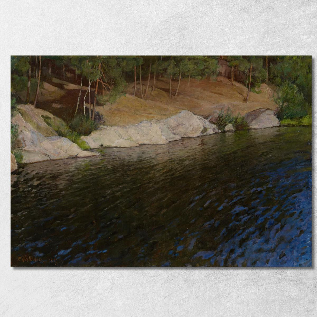 Riva Del Fiume Pekka Halonen phl17 quadro stampato su tela