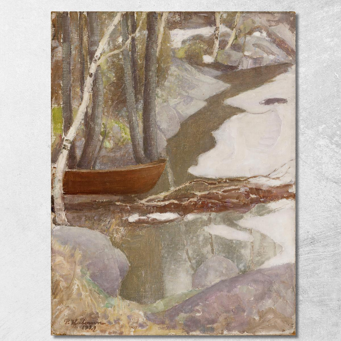 Paesaggio Primaverile Pekka Halonen phl22 quadro stampato su tela Paesaggio Primaverile Pekka Halonen phl22 quadro stampato su tela