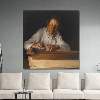 Il Suonatore Di Kantele Pekka Halonen phl26 quadro stampato su tela