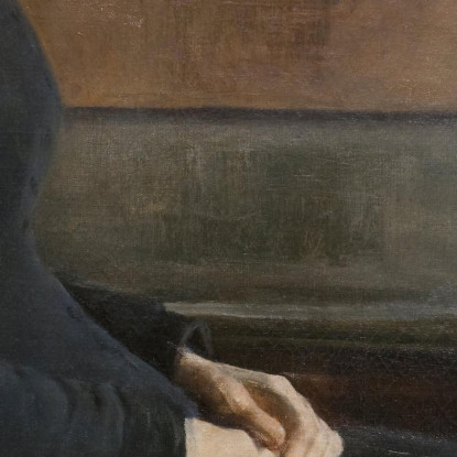 Figura Femminile Santiago Rusiñol srs13 quadro stampato su tela