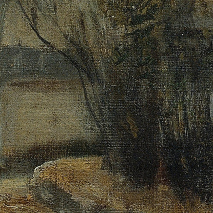 Giardino Di Montmartre Santiago Rusiñol srs14 quadro stampato su tela