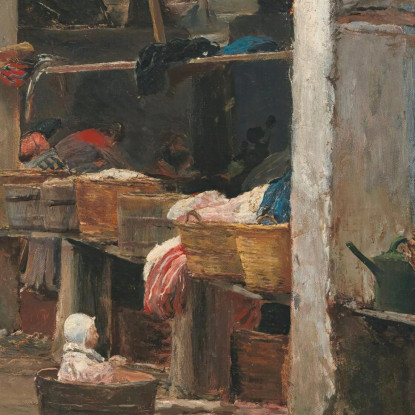 Lavatoi Della Barceloneta Santiago Rusiñol srs24 quadro stampato su tela