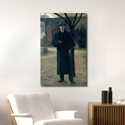 Ritratto Di Miquel Utrillo Santiago Rusiñol srs32 quadro stampato su tela