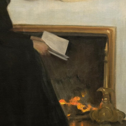 Romanzo Romantico Santiago Rusiñol srs33 quadro stampato su tela