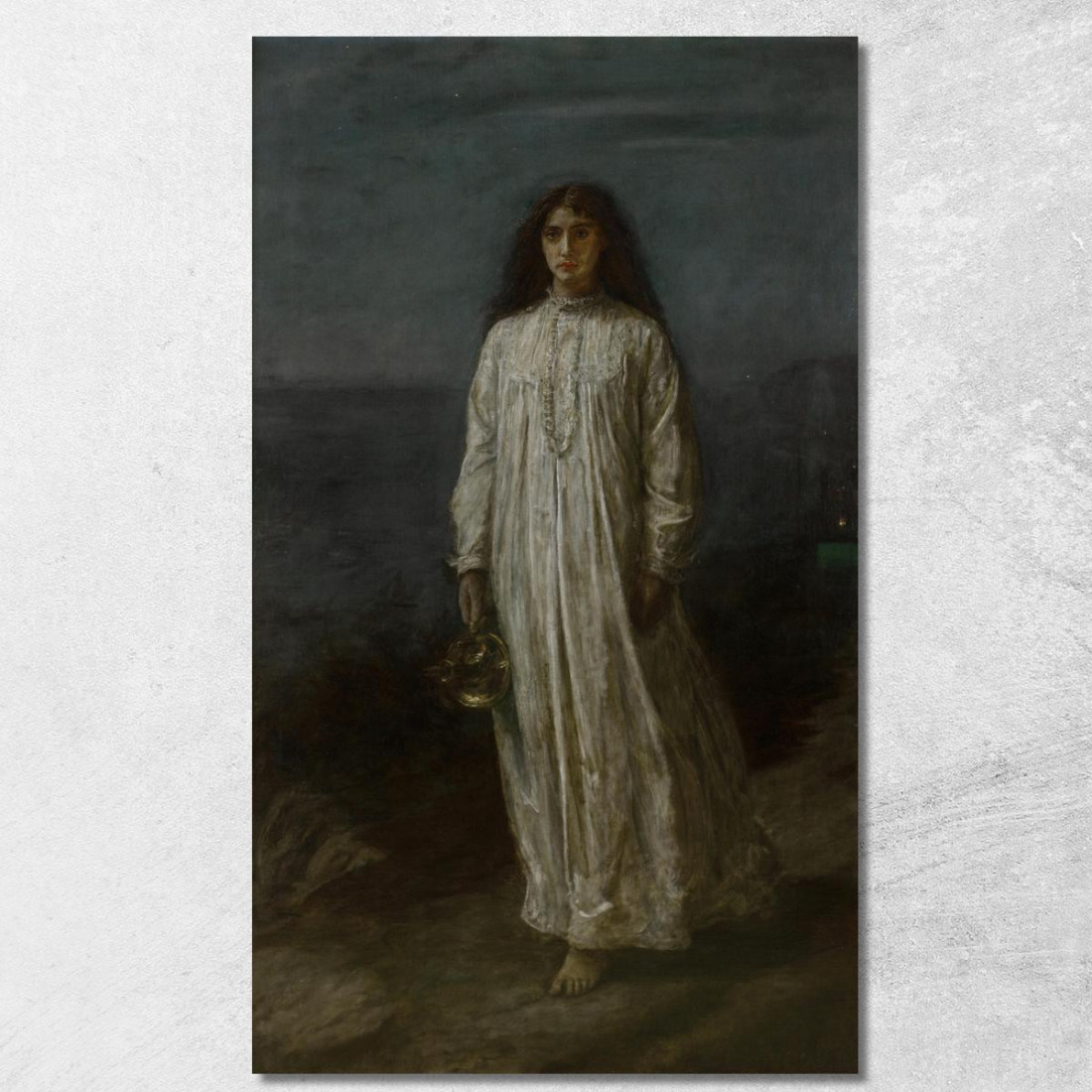 Una Sonnambula Sir John Everett Millais jem1 quadro stampato su tela Una Sonnambula Sir John Everett Millais jem1 quadro stampato su tela