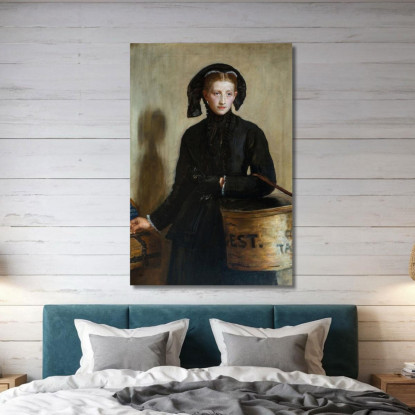 Il Piccolo Contributo Della Vedova Sir John Everett Millais jem2 quadro stampato su tela