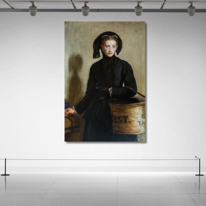 Il Piccolo Contributo Della Vedova Sir John Everett Millais jem2 quadro stampato su tela