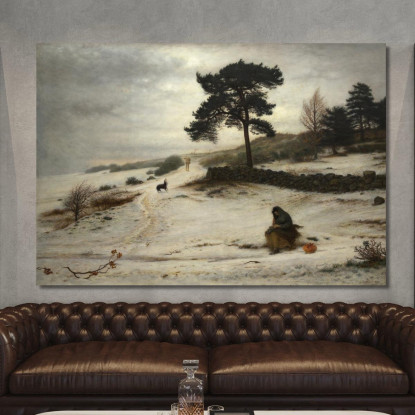 Soffia Soffia Vento Invernale Sir John Everett Millais jem4 quadro stampato su tela