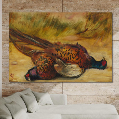 Fagiani Morti Sir John Everett Millais jem8 quadro stampato su tela