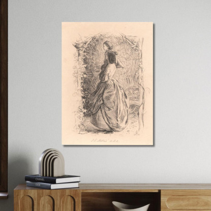 Felice Primavera – Donna E Bambino Che Osservano Un Uccello Nel Nido Sir John Everett Millais jem12 quadro stampato su tela
