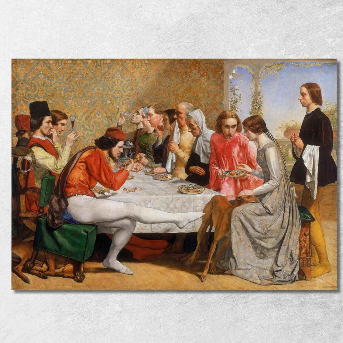 Lorenzo E Isabella Sir John Everett Millais jem17 quadro stampato su tela Lorenzo E Isabella Sir John Everett Millais jem17 quadro stampato su tela