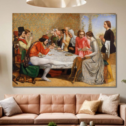Lorenzo E Isabella Sir John Everett Millais jem17 quadro stampato su tela