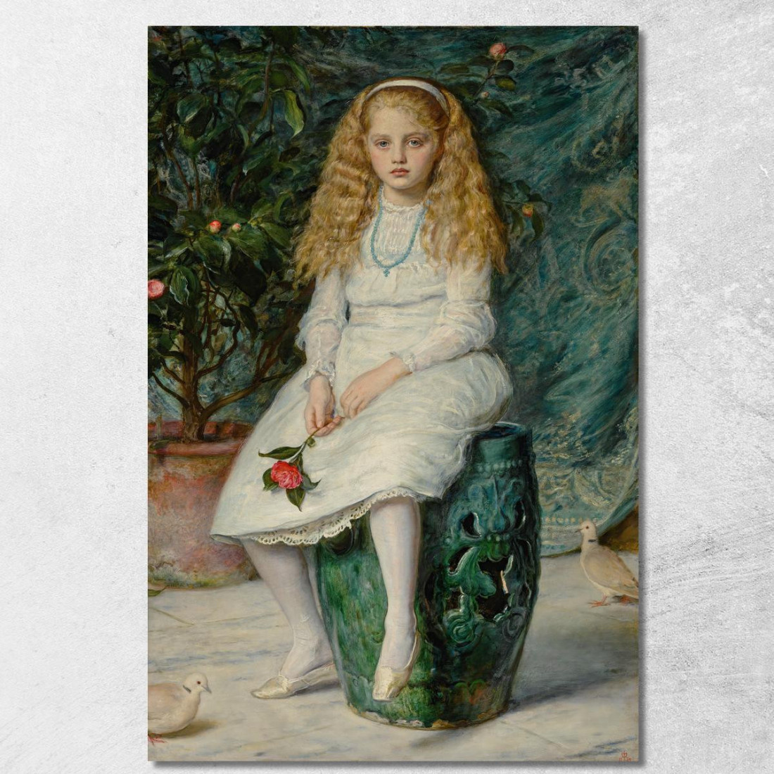 Nina Figlia Del Signor Frederick Lehmann Sir John Everett Millais jem19 quadro stampato su tela Nina Figlia Del Signor Frederick Lehmann Sir John Everett Millais jem19 quadro stampato su tela