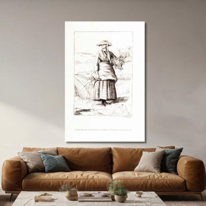 Passaggi Dalle Poesie Di Thomas Hood – Ruth Sir John Everett Millais jem21 quadro stampato su tela