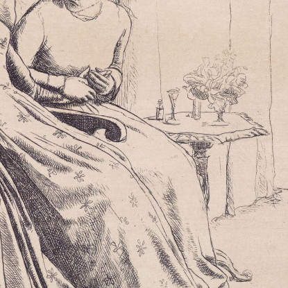 Sant'Agnese Dell'Intercessione Sir John Everett Millais jem39 quadro stampato su tela