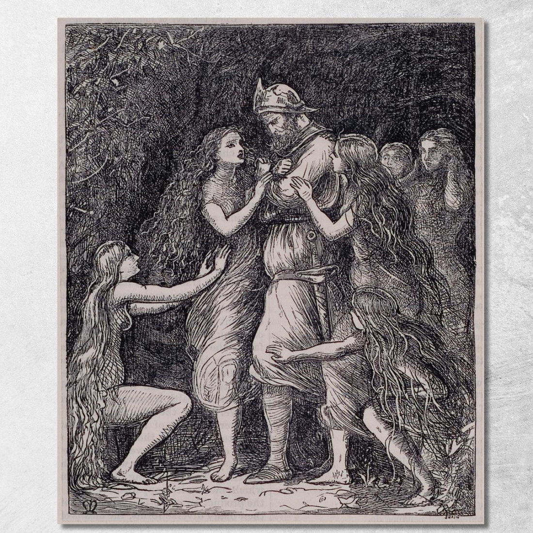 Tannhäuser Sir John Everett Millais jem41 quadro stampato su tela Tannhäuser Sir John Everett Millais jem41 quadro stampato su tela
