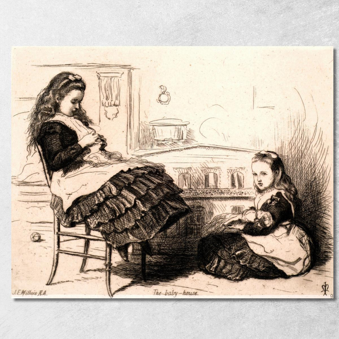 La Casa Delle Bambole Sir John Everett Millais jem46 quadro stampato su tela La Casa Delle Bambole Sir John Everett Millais jem46 quadro stampato su tela