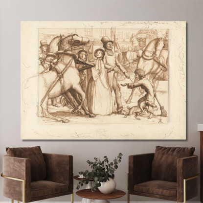 L'Uomo Cieco Sir John Everett Millais jem48 quadro stampato su tela