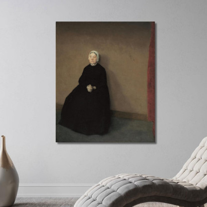 Una Vecchia Vilhelm Hammershøi vhm5 quadro stampato su tela