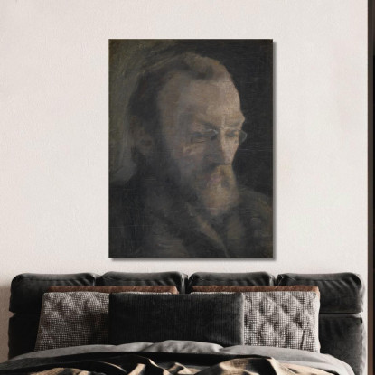 Lo Storico Dell'Arte Karl Madsen In Seguito Direttore Dello Statens Museum For Kunst Vilhelm Hammershøi vhm62 quadro stampato s