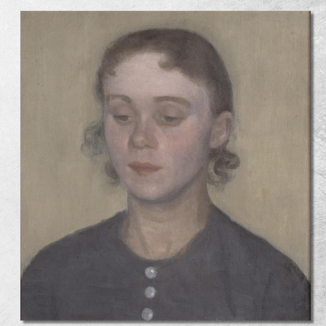 La Moglie Dell'Artista Ida Hammershøi Nata Ilsted Vilhelm Hammershøi vhm63 quadro stampato su tela La Moglie Dell'Artista Ida Hammershøi Nata Ilsted Vilhelm Hammershøi vhm63 quadro stampato su tela