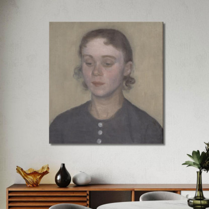 La Moglie Dell'Artista Ida Hammershøi Nata Ilsted Vilhelm Hammershøi vhm63 quadro stampato su tela
