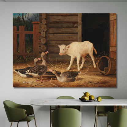 La Sorpresa Ferdinand von Wright fvw30 quadro stampato su tela