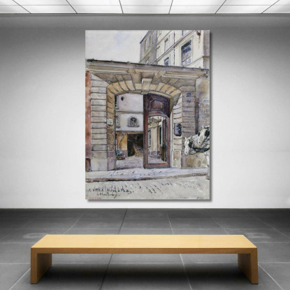 27 Rue Du Petit-Musc Parigi Frédéric Houbron fhb2 quadro stampato su tela